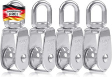 Riemenscheibe Set 25mm Edelstahl f&uuml;r Seil Flaschenz&uuml;ge Umlenkrolle Tragkraft 150