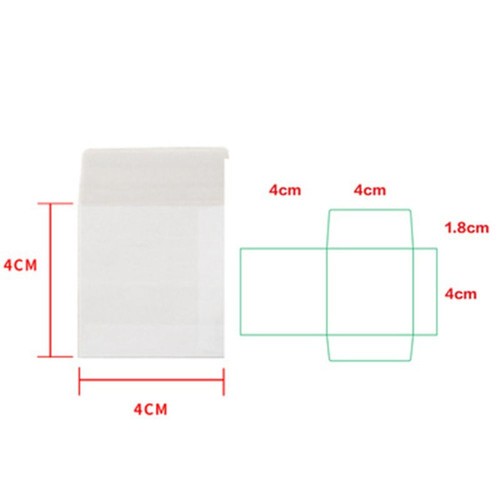 100pcs/lot European Giftbox Blank Translucent Envelope Mini Gift Packing - Picture 2 of 19