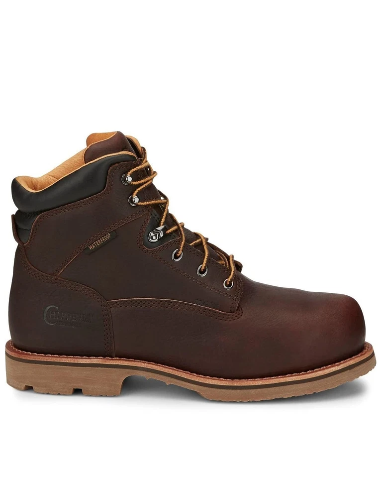 Chippewa Colville 6” Botas de Trabajo de Cuero Impermeables 3M Aisladas Para Hombre 9-EE 72126 Foto 3 de 4
