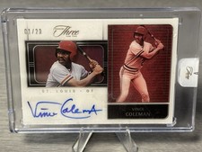 🔥⚾️VINCE COLEMAN 2023 Panini Three and Two SP Auto /20 #FTP BOOKEND!!!⚾️🔥