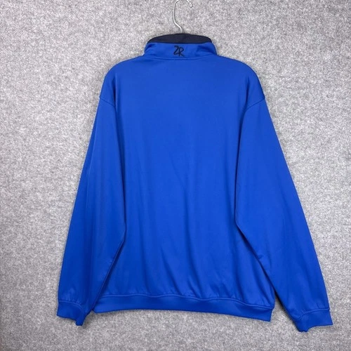 Zero Restriction Mens Quarter Zip Golf Pullover Blue Performance Jacket XXL 2XL image 9