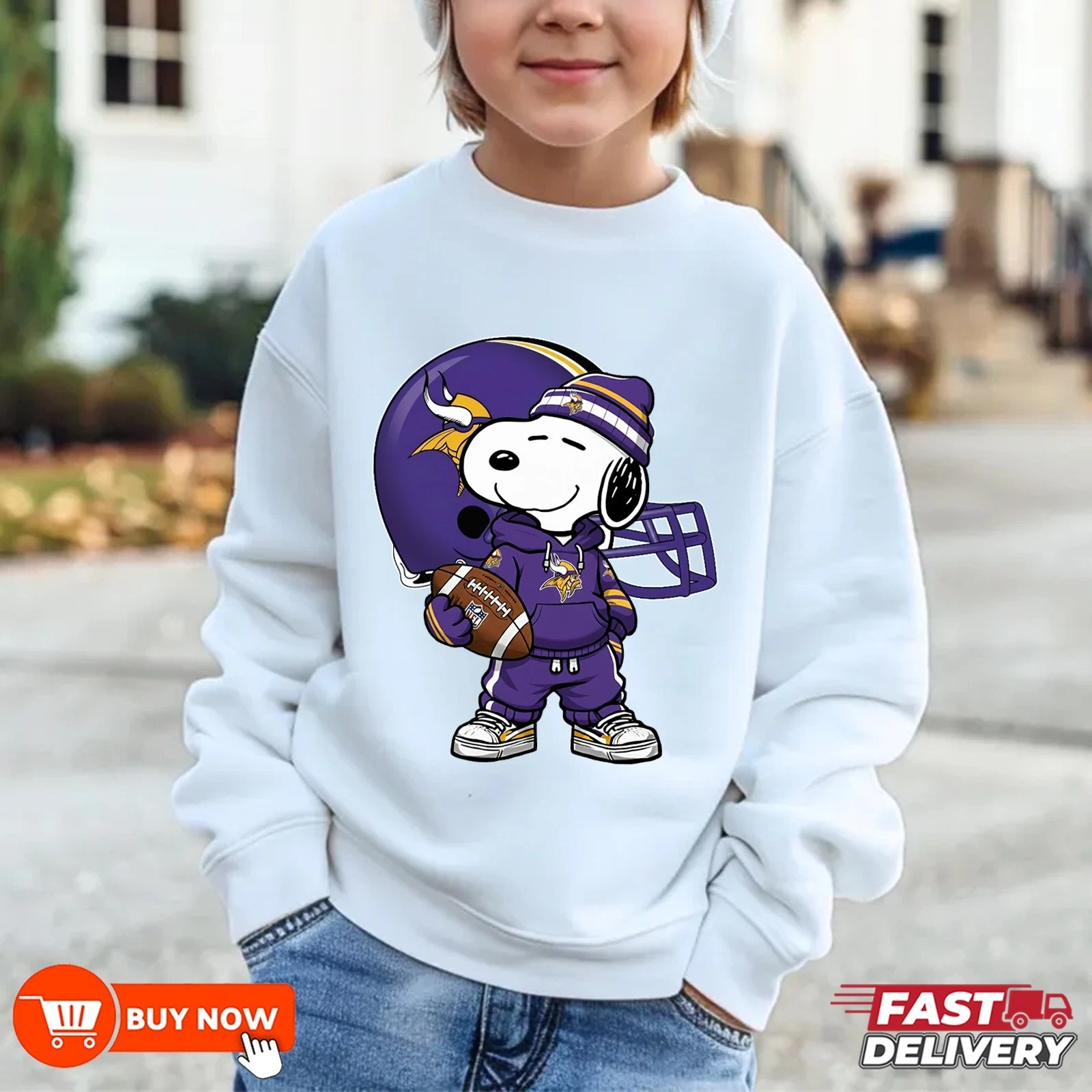 Minnesota Vikings Football Sweatshirt