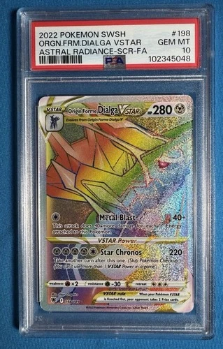 💎 PSA 10 💎 Origin Forme DIALGA VSTAR 2022 Pokemon Astral Radiance 198/189 📈