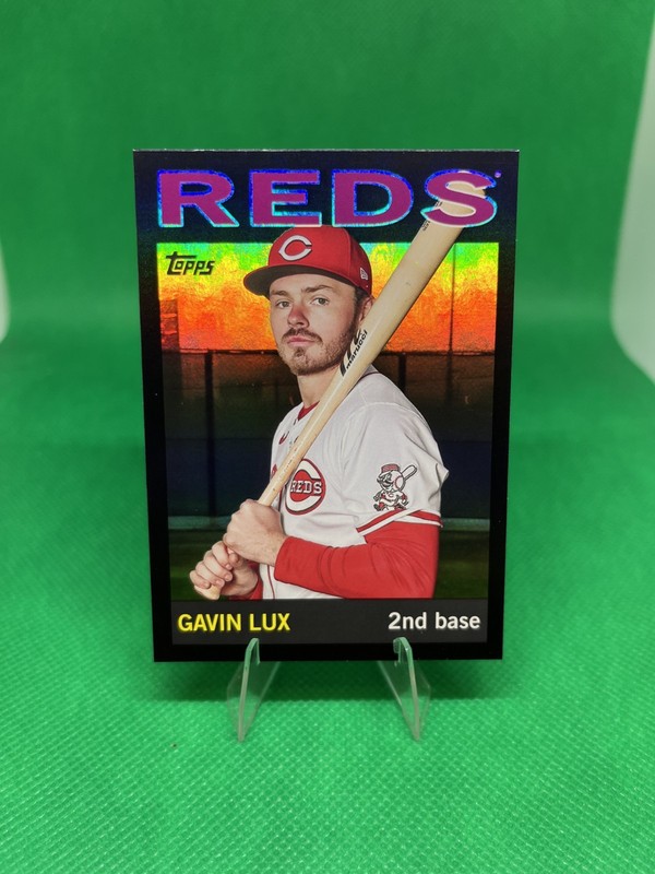 2025 Topps Archives 1964 Topps Gavin Lux Black Foil Cincinnati Reds #58