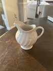 Vintage Scio White Platinum Swirl Creamer Cottagecore Farmhouse Replacement — photo 1