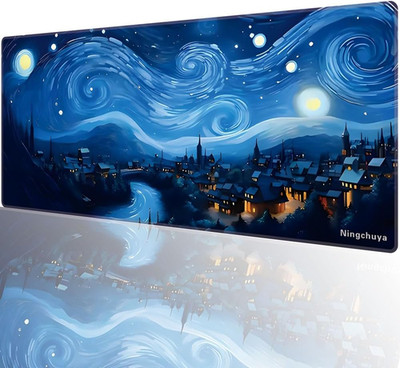 XL Gaming Mauspad- 700X300Mm Mousepad- Vernähte Kanten- Gamer Desk Mat- Rutschfe