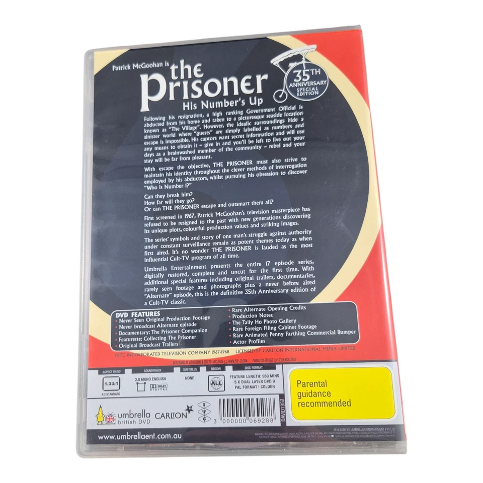 The Prisoner - Complete Series DVD - 35th Anniversary Edition - Region Free - Image 3 of 3