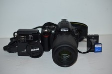 Nikon D40 Digital SLR Camera Nikkor AF-S DX 55/200mm Lens Charger Battery 1GB SD