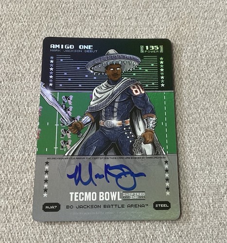 2026 Bo Jackson Battle Arena Tecmo Bowl Amigo One Mark Jackson Auto Metallic