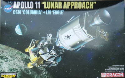 1/72 Dragon 11001 Apollo 11 ''Lunar Approach'' CSM Columbia LM Eagle Kit new