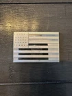 2.4 Ounce Sterling Silver (0.925 Fine) 9th US Flag Bar. Has Some Wear