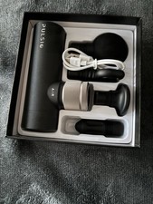 Pulsio Rechargeable Air Mini Massage Gun with 4 Attachments Black