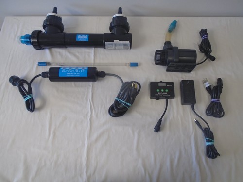 Aqua Ultraviolet 25W UV Classic Series Black w/ Jebao DCP-4000 DC Return Pump