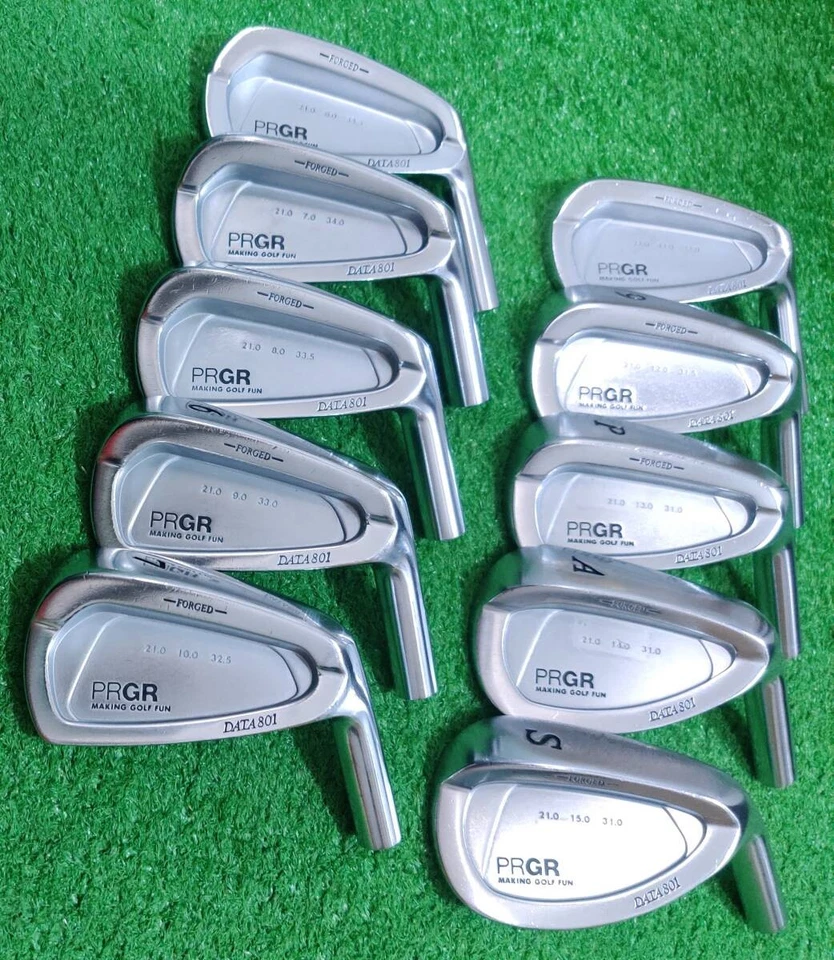 PRGR DATA801 FORGED 3-P/A/S 10pcs head only Cavity Miura Giken Manufacturing - Image 4 of 4