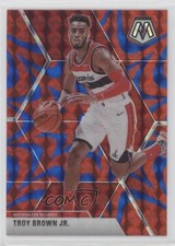 2019-20 Panini Mosaic Reactive Blue Prizm Troy Brown Jr #162 05ed