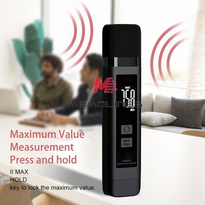 Decibel Meter Digital Sound Level Meter 30-130dB Portable Noise Decibel Reader #