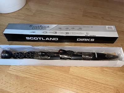 Scotland Dirks Scottish Dirk Knife Full Tang Steel Spear Point Blade w/ Sheath