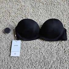 Pepper MVP Multiway Strapless Bra With Opt Straps Size 34AA In Black - MSRP $60