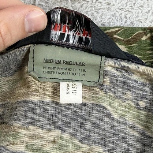 Vintage Tru-Spec Jacket Mens Medium Tiger Stripe Camo Regular Military BDU image 3