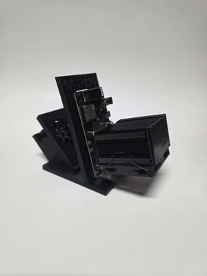 Bitaxe 601+ Stand Black By AxeForge Technologies - Built For Maximum Air Flow