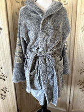 Pink By Victoria's Secret Super Plush Hooded Bathrobe With Pockets And Belt M/L