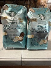 Starbucks 2 Bags Of WHITE CHOCOLATE MACADAMIA Ground Coffee 11oz BBD 7/26