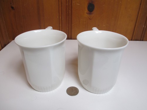 2 Martha Stewart Belle Mead 10oz White Coffee Cup/Mugs Ceramic Discontinued 2016 - Picture 4 of 8