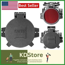 Universal 56mm Flip-Up & Fold-Flat Rifle Scope Lens Cover Waterproof Dustproof