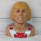 Vintage He-Man Piggy Bank MOTU Mattel Masters Of The Universe 1984 No Stopper