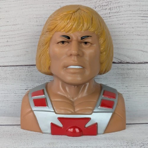 Vintage He-Man Piggy Bank MOTU Mattel Masters Of The Universe 1984 No Stopper