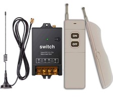 4900ft Long-Range 12V-72V 40A Wireless Remote Control Switch Relay for Pumps