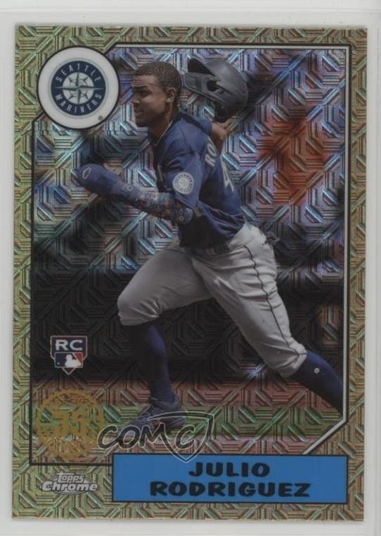 2022 Topps Chrome Update 1987 Silver Pack Series Mojo Julio Rodriguez Rookie RC