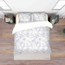 3D Birds Branches Pattern Blue Quilt Cover Set Duvet Cover Bedding Pillowcases