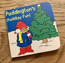 Vtg Paddington  s Holiday Fun Miniature Board Book only 1996