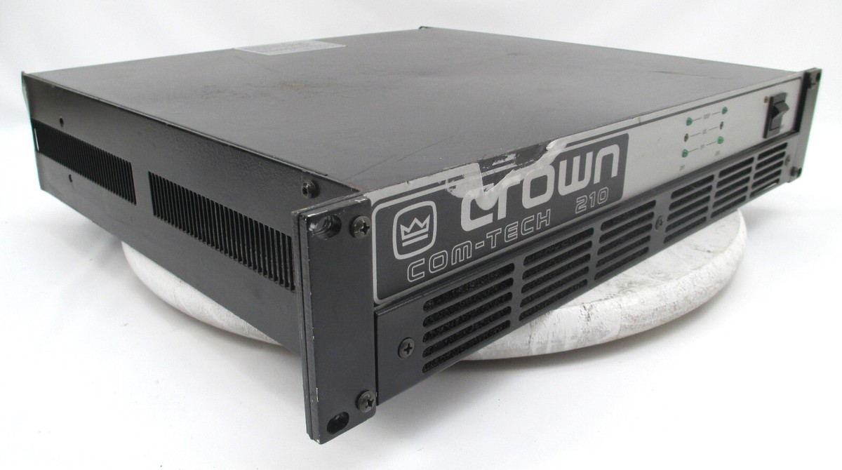 CROWN COM-TECH 210 パワーアンプ　AMCRON Crown Com-tech 210 2-channel Power Amplifier BB Pip2 Card