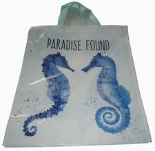 COASTAL Reusable Tote Bag ~ 19" X 17" X 7" ~ PARADISE FOUND