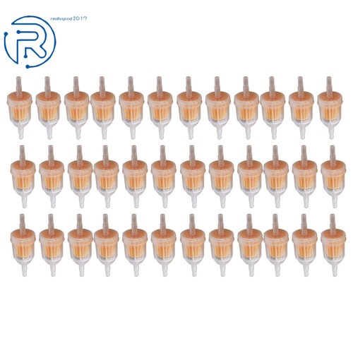 Universal 36 Pcs 1/4" x 5/16" Gas Inline Fuel Filter For Kawasaki Kohler Briggs - Picture 2 of 10