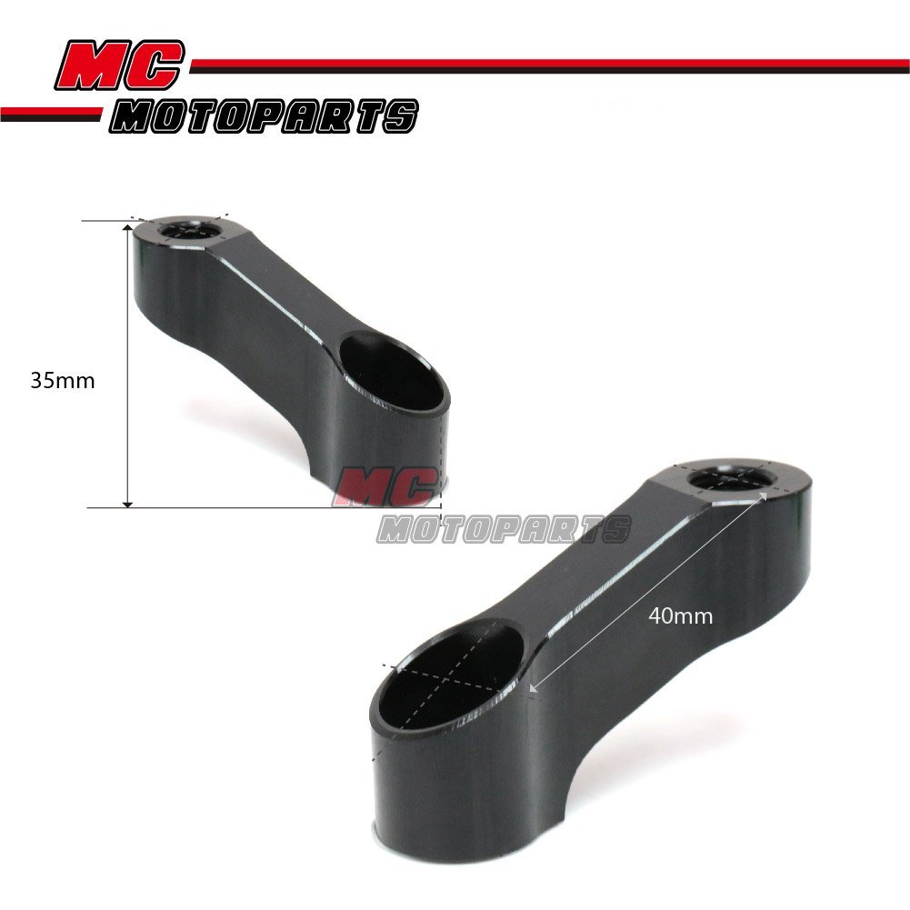CNC Mirrors Riser Extender Adaptor For TDM 800 900 FZ6 FZ1 ABS