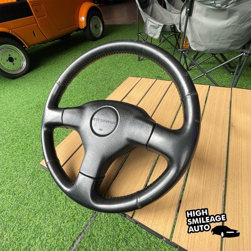 JDM Honda Acura 94-01 INTEGRA DC2 SIR-G 3 Spoke Steering Wheel OEM Black Leather