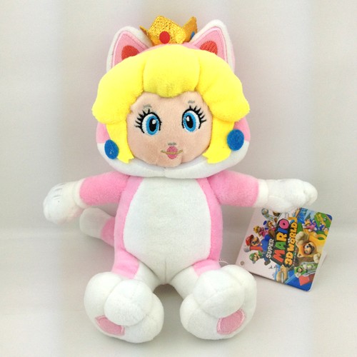 Super Mario 3D World Character Cat Princess Peach Plush Toy Figure Doll