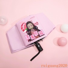 Kamado Tanjirou Anime Sun Protection Umbrella Folding Fully Automatic Student