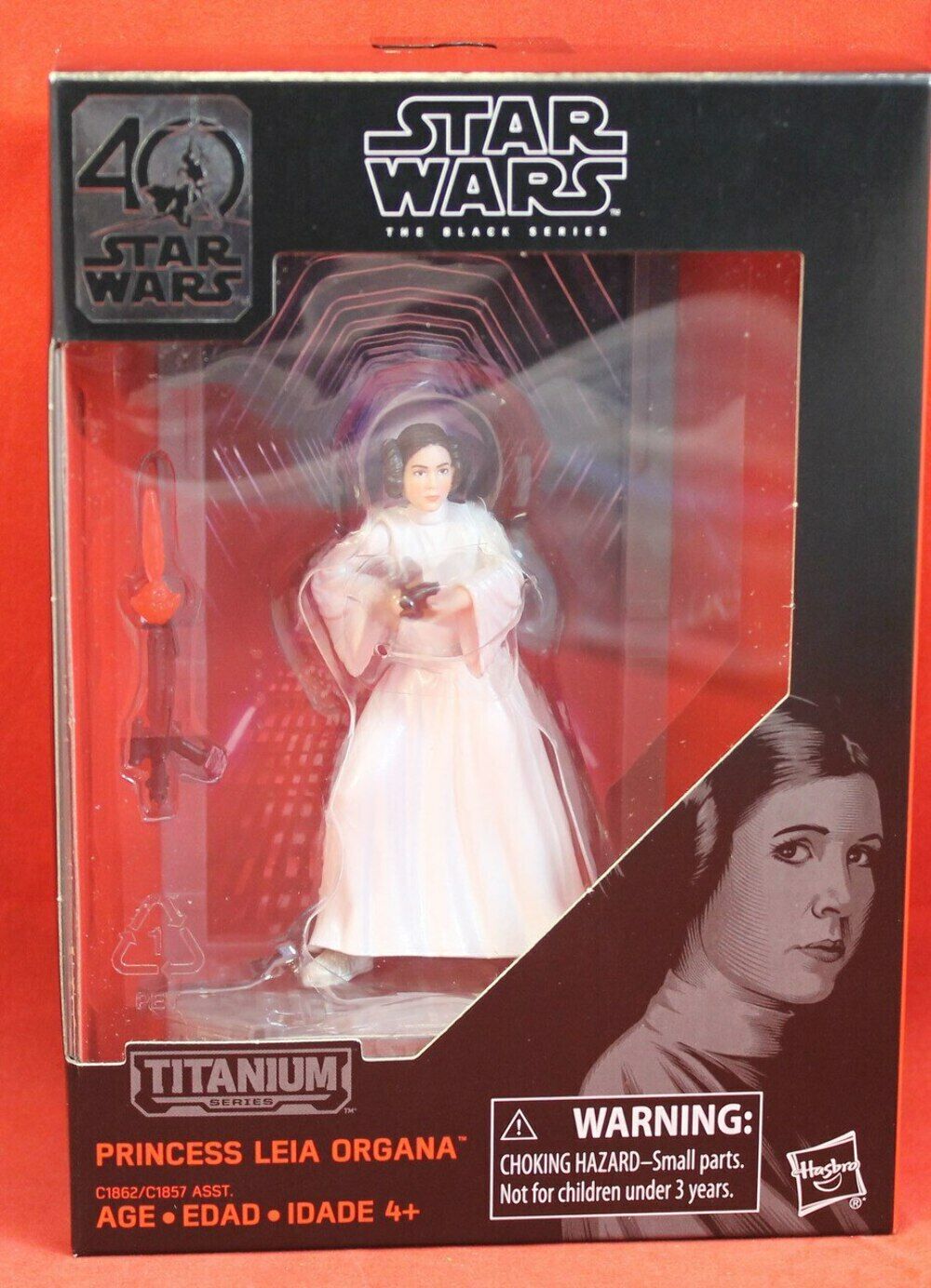 Star Wars 40th Anniversary Die Cast Metal Figures - 04 Princess Leia Organa