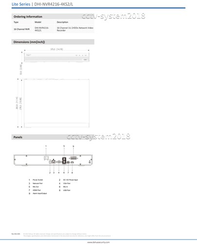 Dahua IPC-PDW3849-A180-AS-PV 8MP 180° Panoramic 2Way Talk TiOC SMD IP Camera Lot - Picture 84 of 136