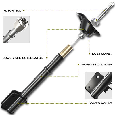 2x Shock Absorber for BMW E38 750iL 1994-2001 740i 740iL Sedan