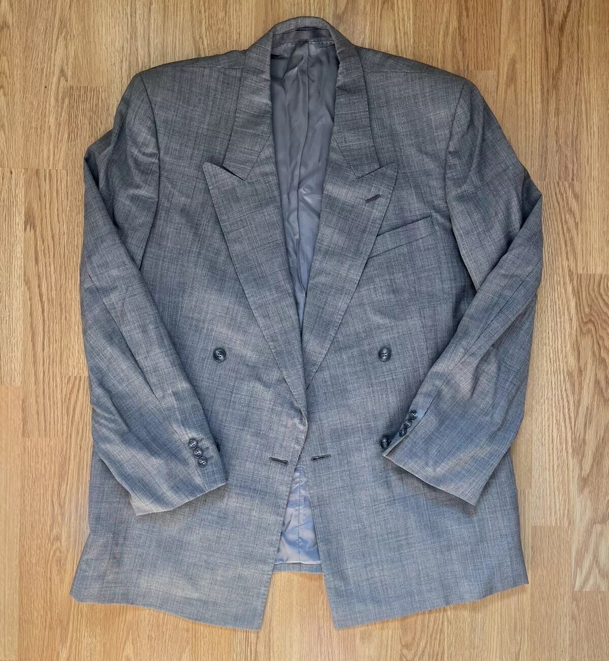 Tuta doppiopetto vintage anni 80 YSL Yves Saint Laurent 2 pezzi 52R W36 L31