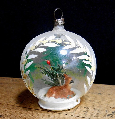Vintage Germany  Globe Diorama Ornament - Picture 1 of 2