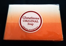 GLUTATHIONE ORIGINAL- 2 TONE WHITENING SOAP- KOJIC PAPAYA ACID  GLUTATHIONE