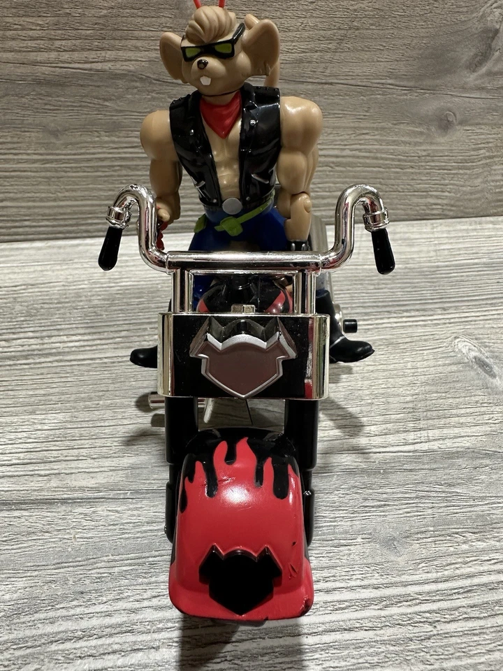 Biker Mice From Mars - Throttle & Martian monster bike - 1995 Galoob *Detalhes* - Imagem 2 de 4