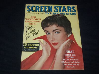 1959 APRIL SCREEN STARS TV & RECORD STARS MAGAZINE - ELIZABETH TAYLOR - E 15922