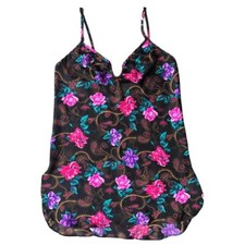 Fredericks Of Hollywood Babydoll Chemise Slip Dress Nightie Size Small Floral